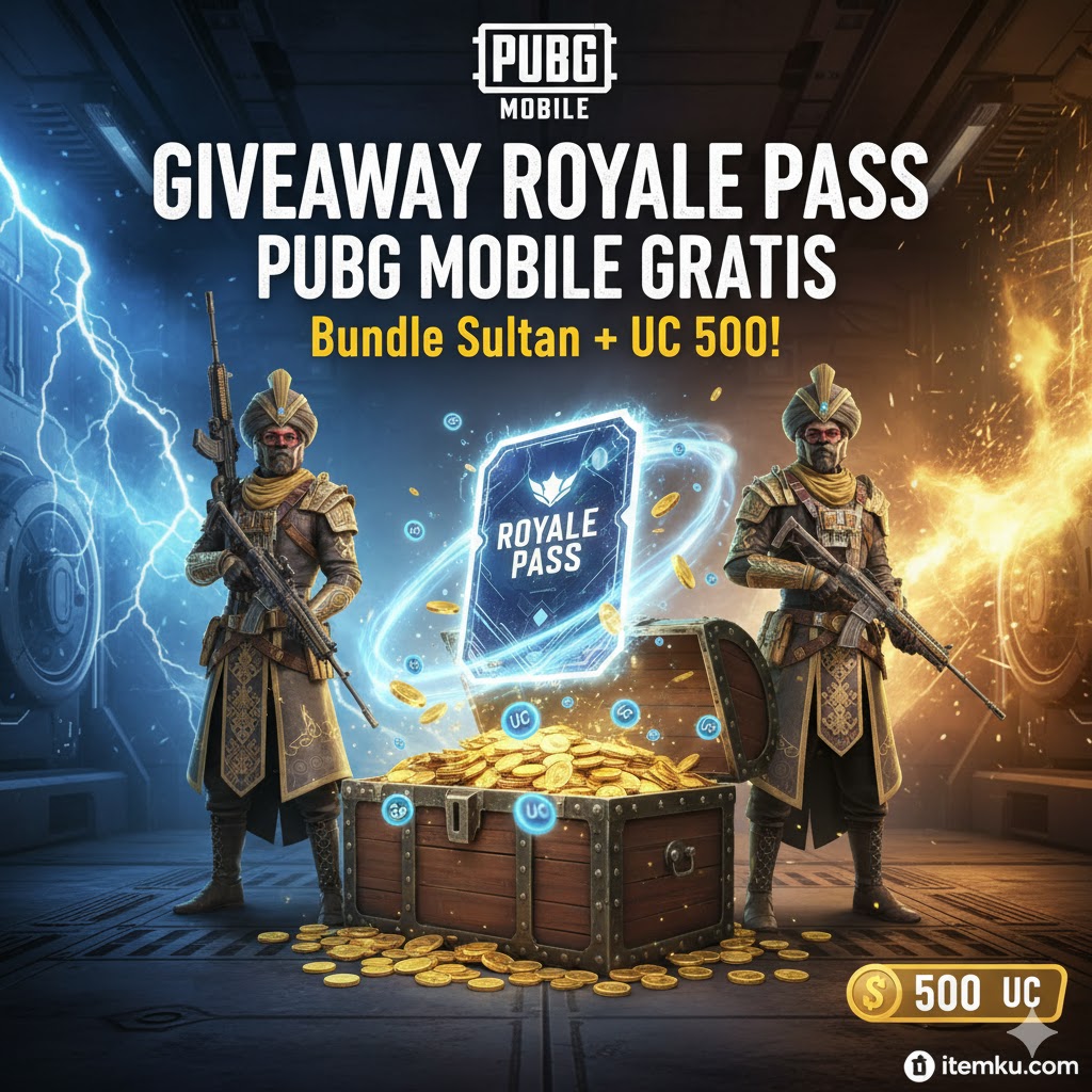 Giveaway Royale Pass PUBG Mobile Gratis: Bundle Sultan + UC 500!