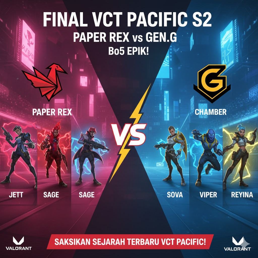 Final VCT Pacific S2: Paper Rex vs Gen.G Bo5 Epik!
