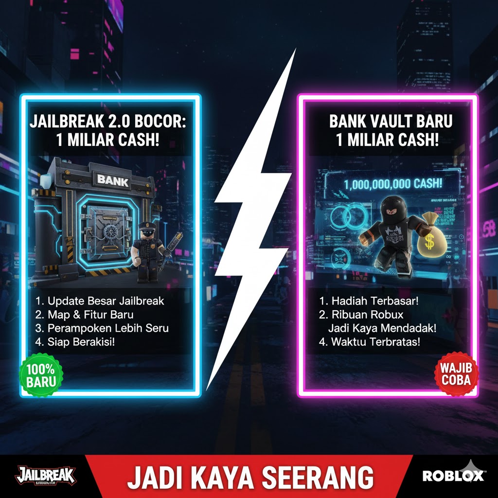 Jailbreak 2.0 Bocor: Bank Vault Baru 1 Miliar Cash!