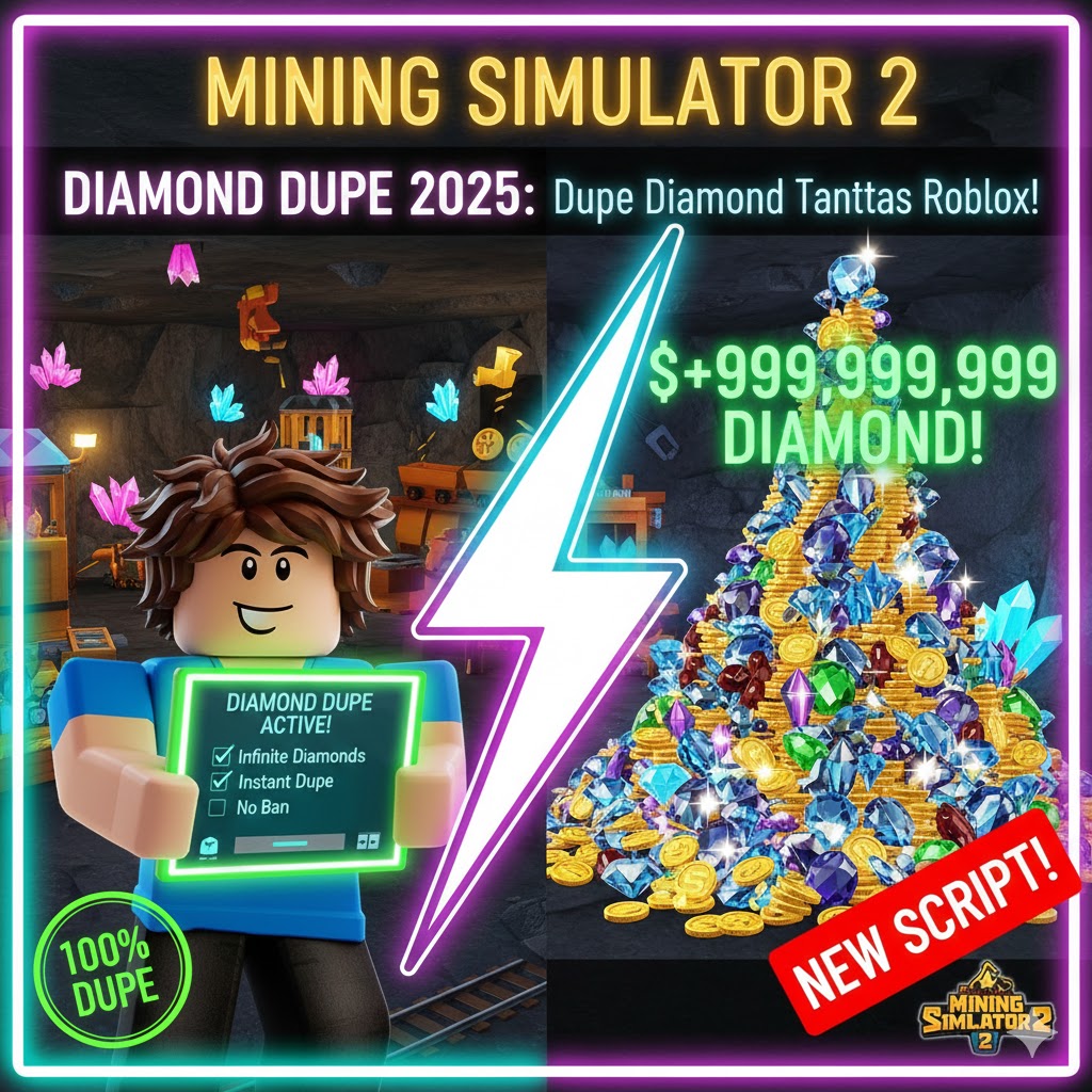 Mining Simulator 2 Diamond Dupe 2025: Dupe Diamond Tanpa Batas Roblox!