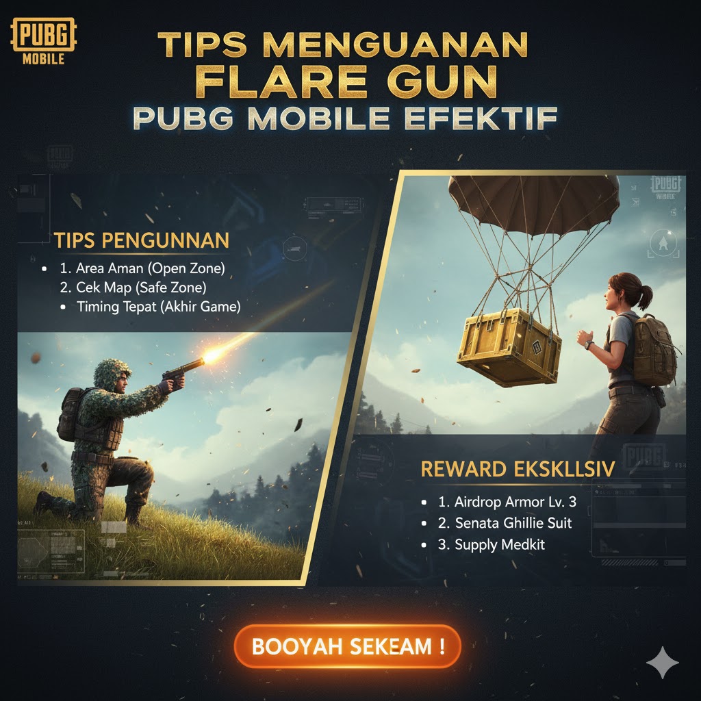 Tips Menggunakan Flare Gun PUBG Mobile Efektif