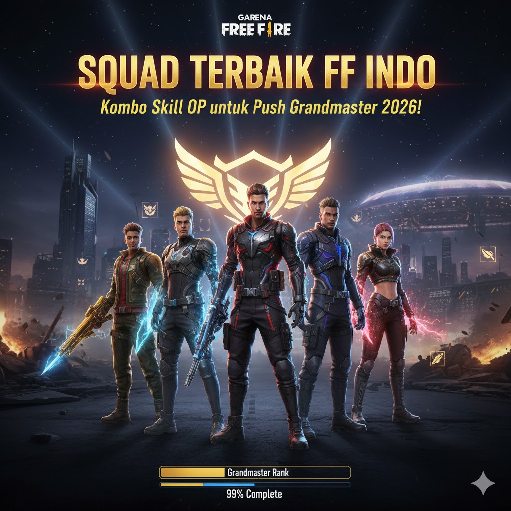 Squad Terbaik FF Indo: Kombo Skill OP untuk Push Grandmaster 2026!