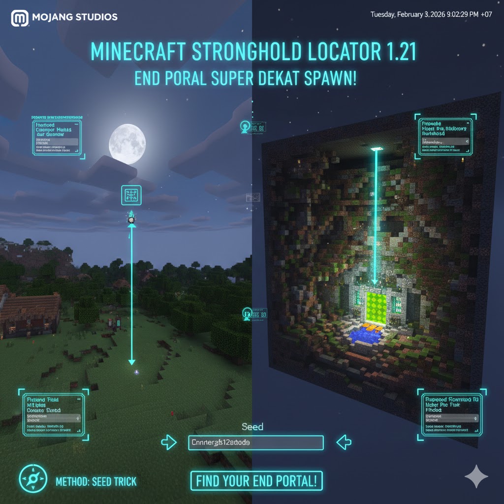 Minecraft Stronghold Locator Seed Finder 1.21