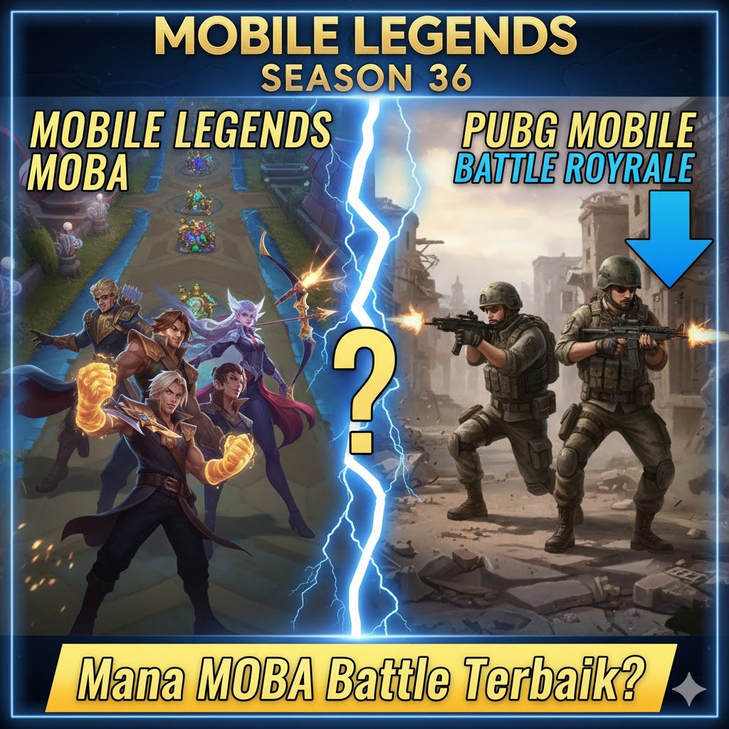 Mobile Legends vs PUBG Mobile: Mana MOBA Battle Terbaik?