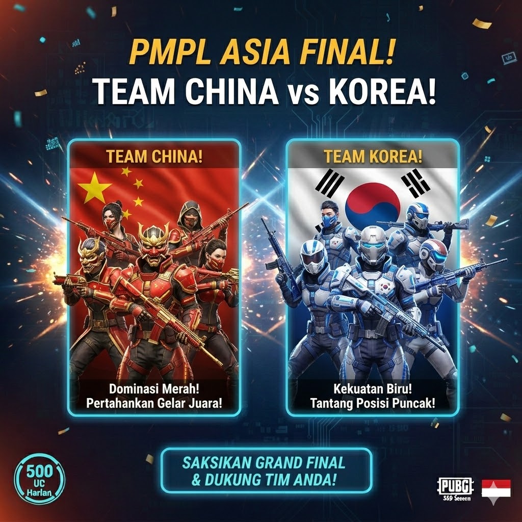 PUBG Mobile Pro League Asia: Tim China vs Korea Final!