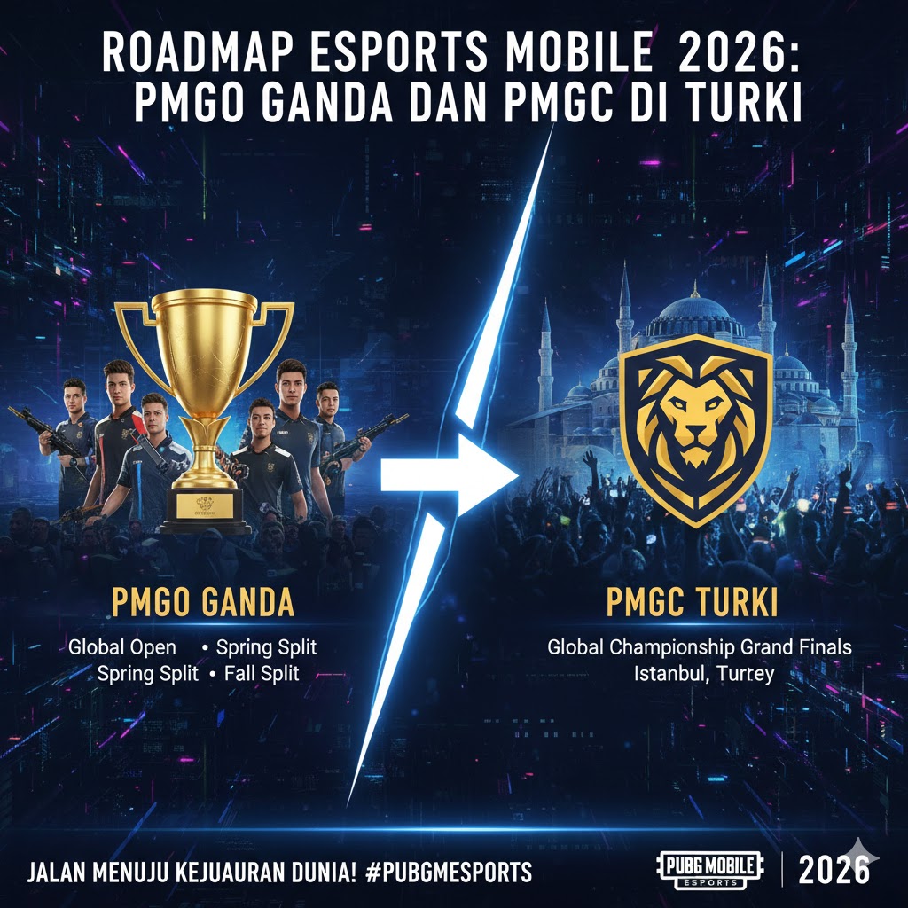 Roadmap Esports PUBG Mobile 2026: PMGO Ganda dan PMGC di Turki