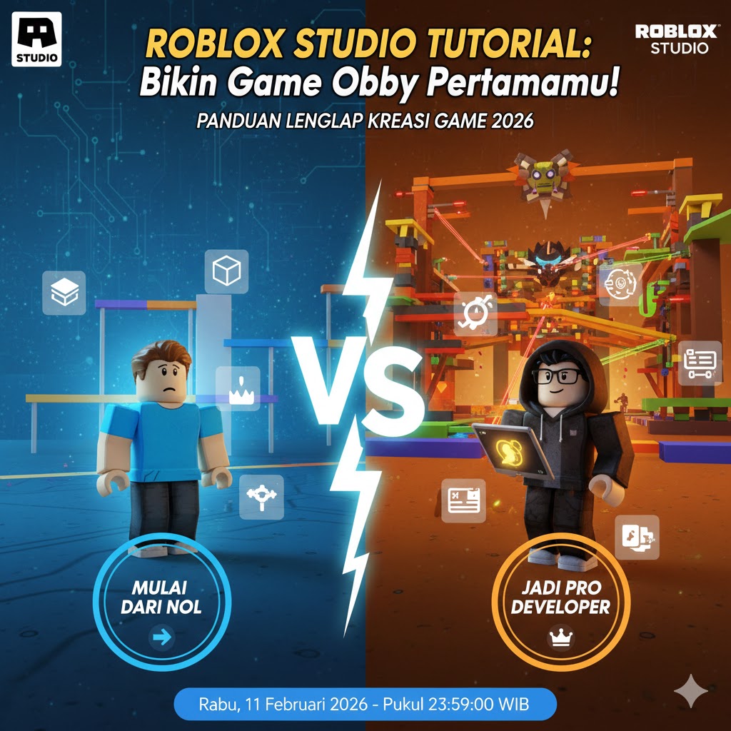 Roblox Studio Tutorial: Bikin Game Obby Pertamamu