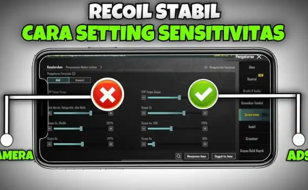Cara Setting Sensitivity PUBG Mobile Terbaik 2026, No Recoil & Aim Lancar!
